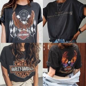 Harley-Davidson Eagle Flame Hipster Crop Top